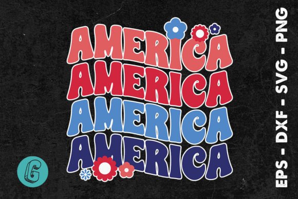 America Flower 4th of July SVG: Graphics & Illustrations for Patriotic Publishing