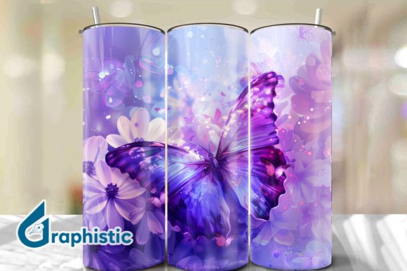 Break Through Butterfly Tumbler Wrap 34 Graphics & Backgrounds