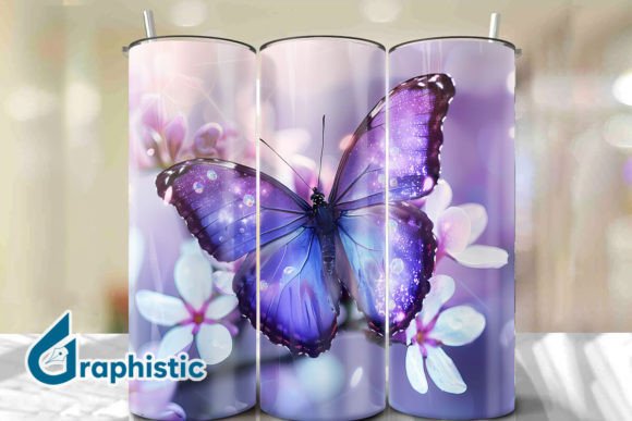 Break Through Butterfly Tumbler Wrap 35 Graphics & Backgrounds