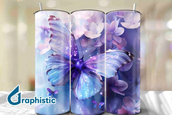 Break Through Butterfly Tumbler Wrap 36 Graphics & Backgrounds