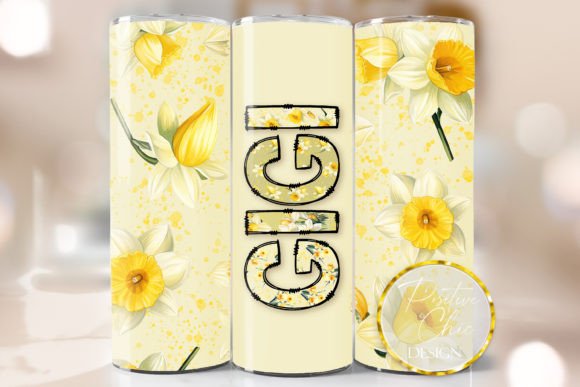 Gigi Spring Floral Tumbler Wrap Design: Graphics for Crafts