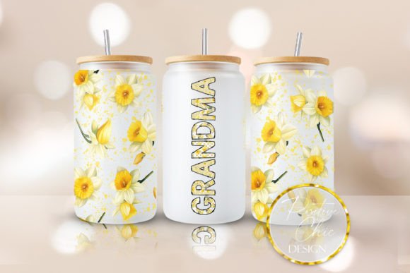 Grandma Libbey Cup Wrap Graphics for Crafts