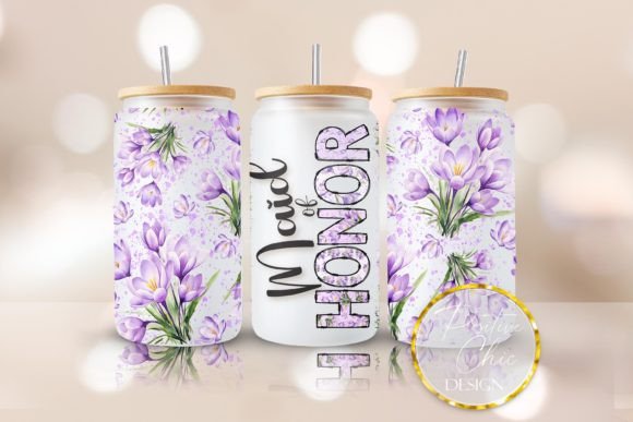 Maid of Honor Libbey Cup Wrap: Graphics for Crafts
