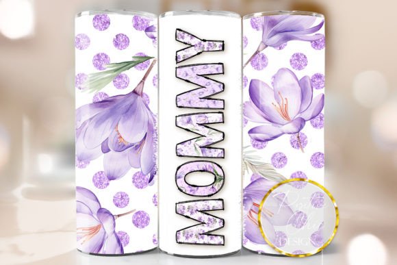 Mommy Tumbler Wrap Graphics for Crafts
