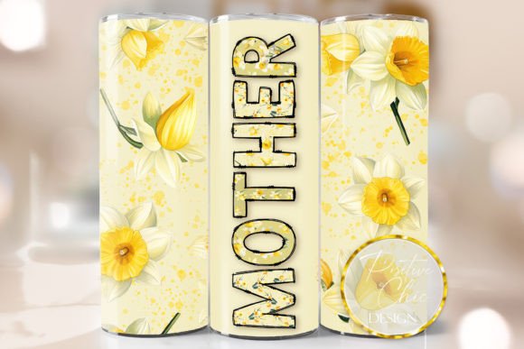 Mother Spring Floral Tumbler Wrap Design: Graphics for Crafts & Content