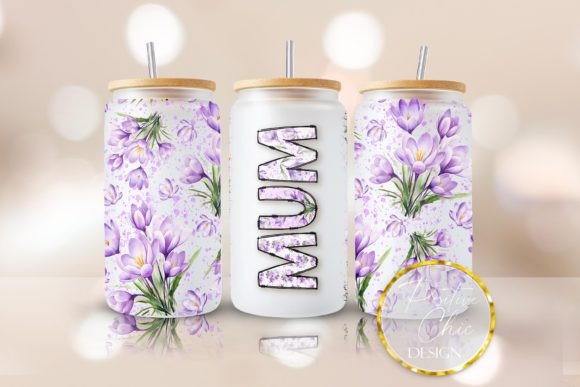 Mum Libbey Cup Wrap Mothers Day PNG: Graphics for Crafts & Branding