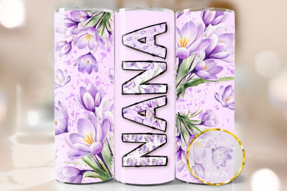 Nana Tumbler Wrap: Graphics for Crafts & Commercial Use