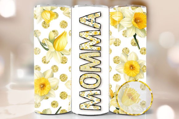Spring Flowers Momma Tumbler Wrap PNG